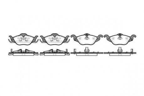 Гальмівні колодки дискові 2684.02 ROADHOUSE 268402
