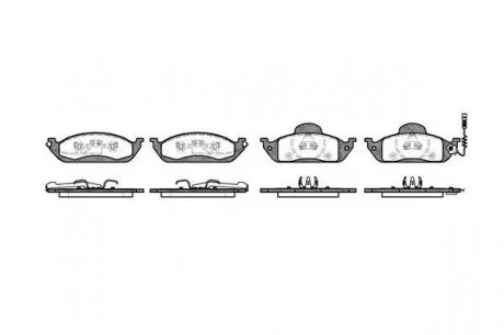 Колодки тормозные дисковые, к-кт. ROADHOUSE 269701