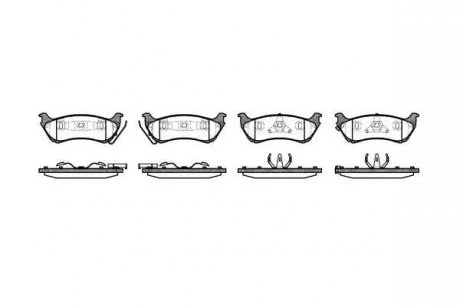 Гальмівні колодки дискові 2698.01 ROADHOUSE 269801