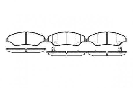 Гальмівні колодки дискові 2739.02 ROADHOUSE 273902