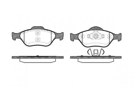 Колодки тормозные дисковые, к-кт. ROADHOUSE 276600