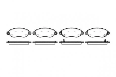 Колодки тормозные дисковые, к-кт. ROADHOUSE 277202