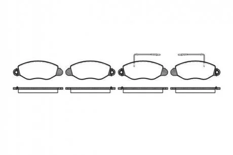 Гальмівні колодки дискові 2772.22 ROADHOUSE 277222
