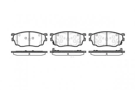 Гальмівні колодки дискові 2800.12 ROADHOUSE 280012