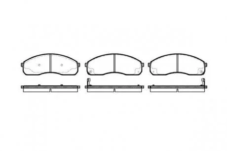 Колодки тормозные дисковые, к-кт. ROADHOUSE 282112