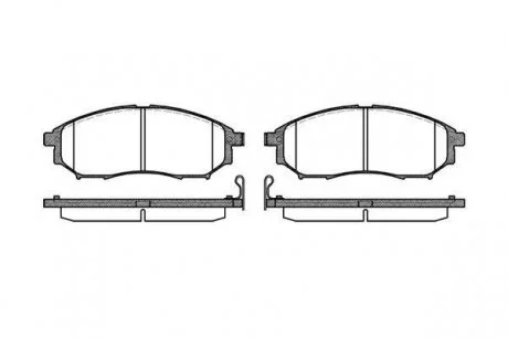 Гальмівні колодки дискові 2852.14 ROADHOUSE 285214