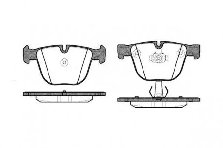Колодки тормозные дисковые, к-кт. ROADHOUSE 289200