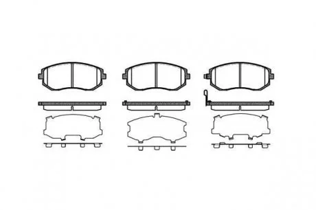 Гальмівні колодки дискові 2951.11 ROADHOUSE 295111