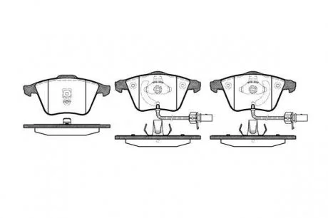 Гальмівні колодки дискові 2964.02 ROADHOUSE 296402