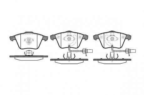 Гальмівні колодки дискові 2964.12 ROADHOUSE 296412