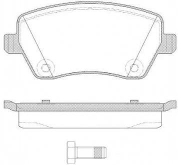 Гальмівні колодки дискові 2987.22 ROADHOUSE 298722