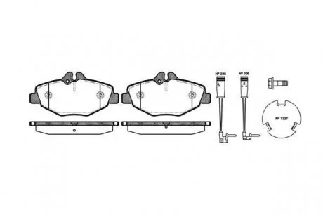 Гальмівні колодки дискові 2990.02 ROADHOUSE 299002
