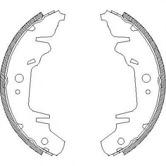 Гальмівні колодки барабанні ROADHOUSE 4020.00