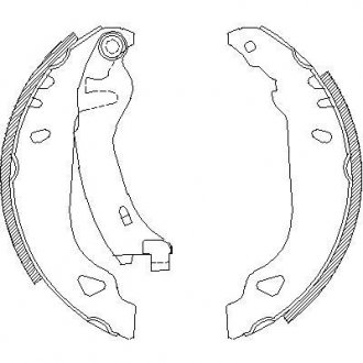 Тормозные колодки барабанные, к-кт. ROADHOUSE 4179.01