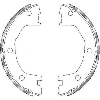 Гальмівні колодки барабанні ROADHOUSE 4712.00
