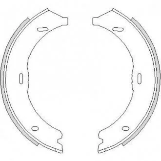 Гальмівні колодки барабанні ROADHOUSE 4745.00