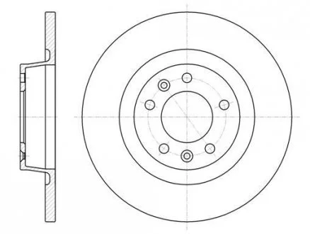 Гальмівний диск 61053.00 ROADHOUSE 6105300