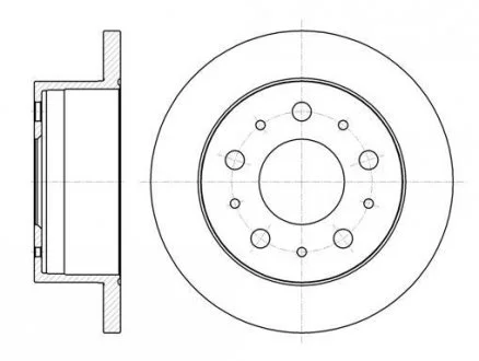 Гальмівний диск 61056.00 ROADHOUSE 6105600