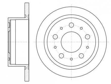 Гальмівний диск 61057.00 ROADHOUSE 6105700