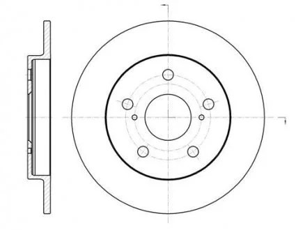 Гальмівний диск 61074.00 ROADHOUSE 6107400
