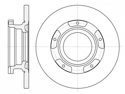 Гальмівний диск 61107.00 ROADHOUSE 6110700
