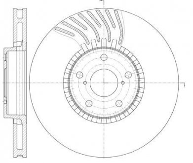 Передн. диск левый LEXUS GS 300, 430 05- ROADHOUSE 6117910