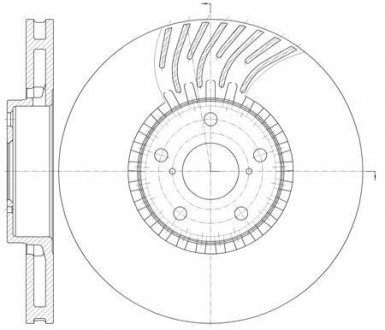 Передн. диск правый LEXUS GS 300, 430 05- ROADHOUSE 6117911