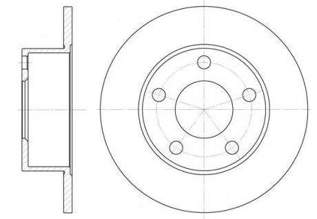 Гальмівний диск 6121.00 ROADHOUSE 612100