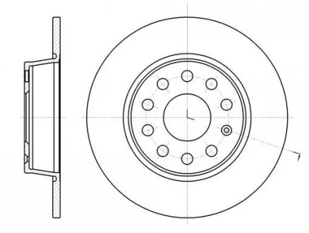 Гальмівний диск 61340.00 ROADHOUSE 6134000