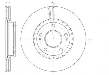 Гальмівний диск 61434.10 ROADHOUSE 6143410