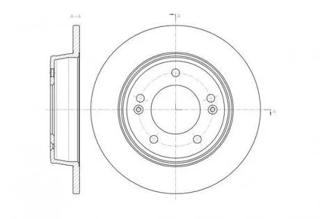 Гальмівний диск 61435.00 ROADHOUSE 6143500