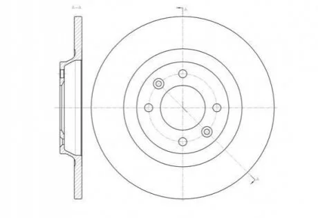 Гальмівний диск 61457.00 ROADHOUSE 6145700