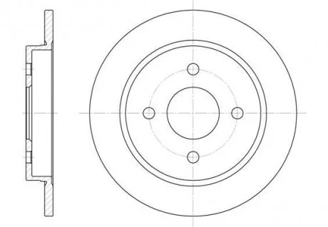 Гальмівний диск 6155.00 ROADHOUSE 615500