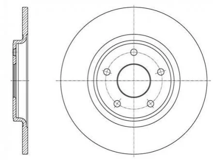 Гальмівний диск 61559.00 ROADHOUSE 6155900