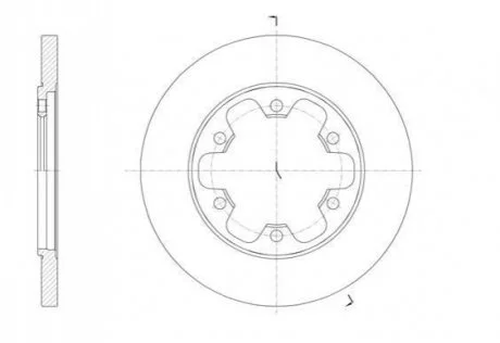 Тормозной диск ROADHOUSE 6156900
