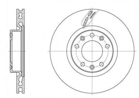 Тормозной диск ROADHOUSE 6158310