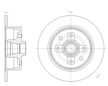 Гальмівний диск 6217.00 ROADHOUSE 621700