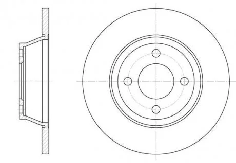 Тормозной диск ROADHOUSE 628700