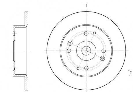 Гальмівний диск 6448.00 ROADHOUSE 644800