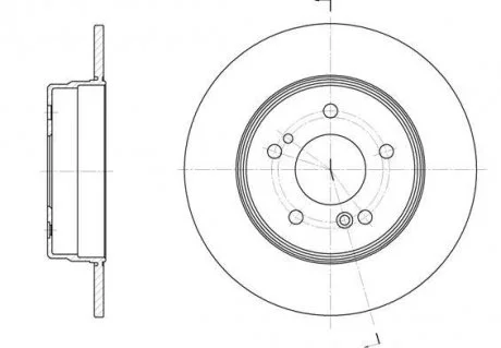 Гальмівний диск 6467.00 ROADHOUSE 646700