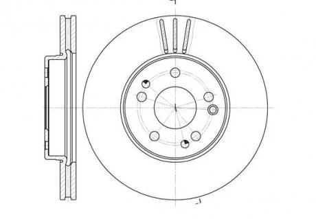Гальмівний диск 6524.10 ROADHOUSE 652410