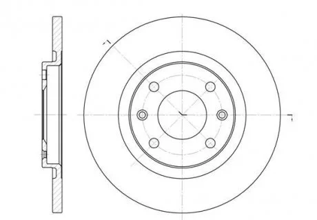 Гальмівний диск 6536.00 ROADHOUSE 653600