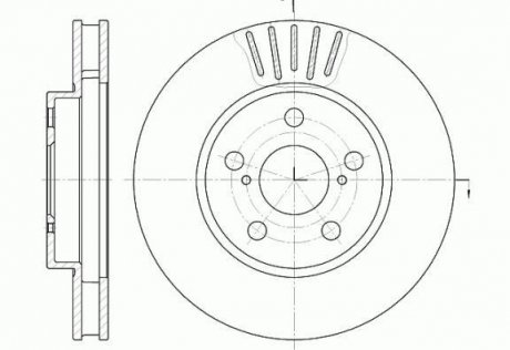 Тормозной диск ROADHOUSE 654110