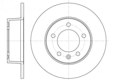 Гальмівний диск 6735.00 ROADHOUSE 673500