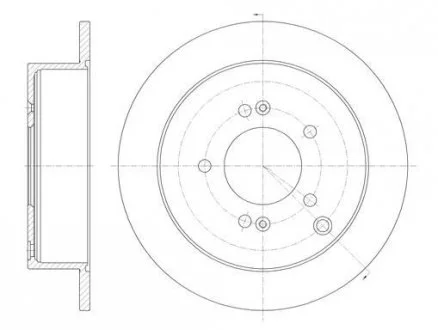 Гальмівний диск 6756.00 ROADHOUSE 675600