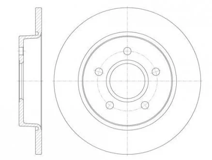 Гальмівний диск 6846.00 ROADHOUSE 684600
