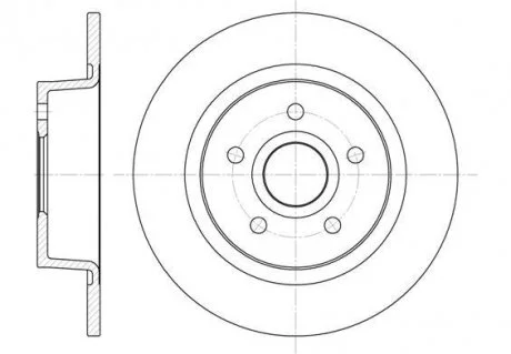 Гальмівний диск 6863.00 ROADHOUSE 686300