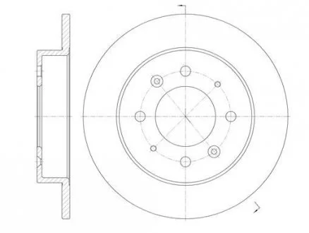 Гальмівний диск 6874.00 ROADHOUSE 687400