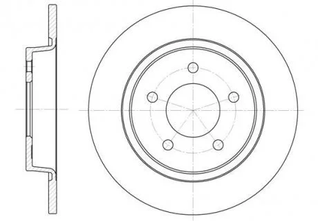 Гальмівний диск 6880.00 ROADHOUSE 688000