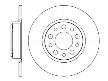 Тормозной диск ROADHOUSE 696700